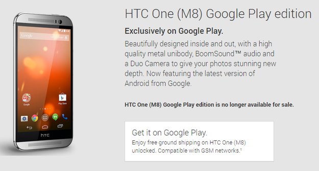 Keine Google Play-Editionen mehr im Play Store verfügbar