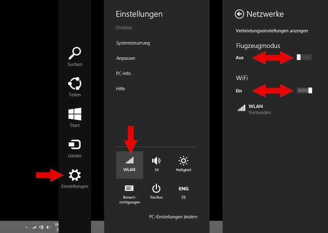 Windows 8.1 WLAN aktivieren