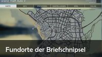 GTA 5 Briefschnipsel: Karte mit allen 50 Fundorten