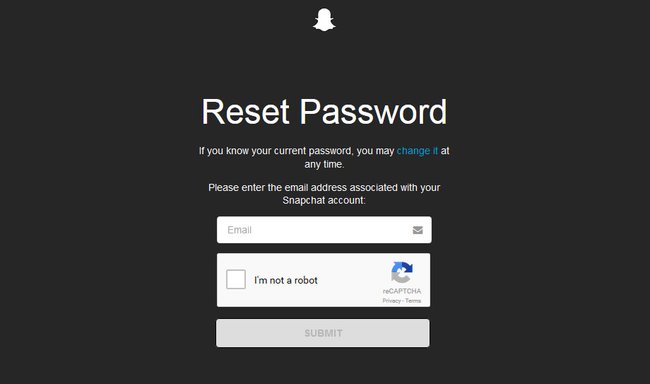 Hier setzt ihr euer Snapchat-Passwort zurück.