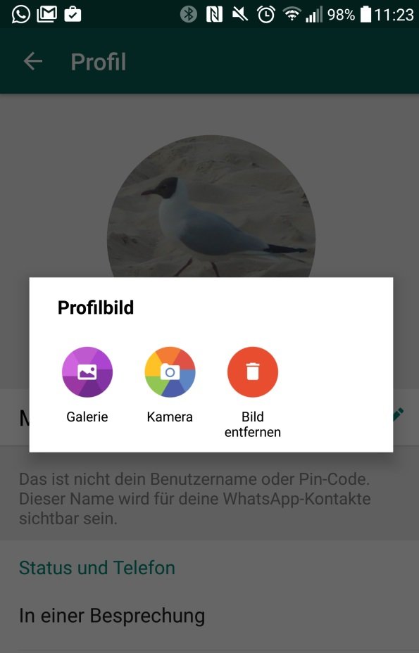 Whatsapp profilbild unscharf