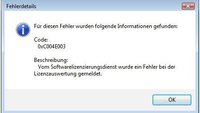 Lösung: 0xc004e003-Fehler bei Windows-Aktivierung