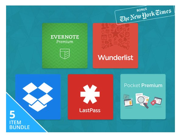 Neues Stacksocial Software-Bundle: Wunderlist Pro, Evernote Premium und mehr im Paket