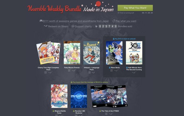 Humble Weekly Bundle: Spiele aus Japan im Angebot