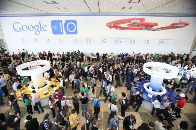 Schon 2012 war die Google I/O gut besucht (Quelle: Google)
