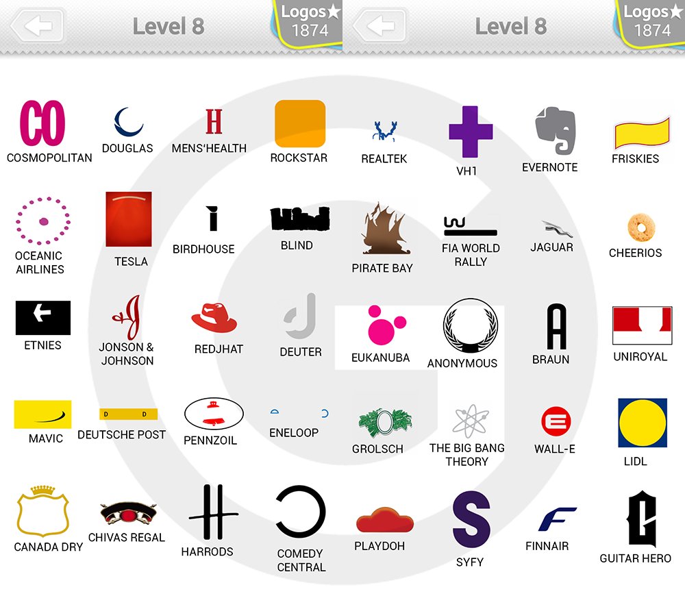 Logo Quiz Answers Level 8 Android Quiz.