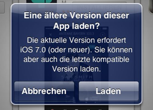 Alte App-Versionen als Download