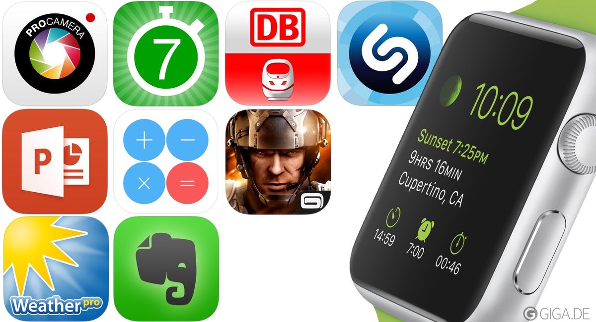 20 Apps für die Apple Watch