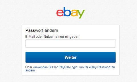 Hier ändert ihr euer eBay-Passwort am schnellsten.
