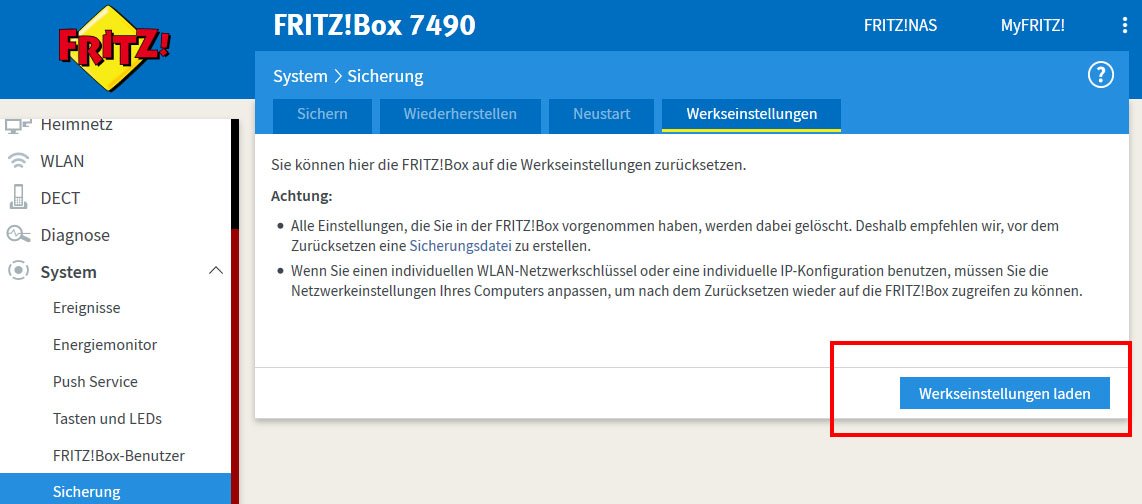 Fritz Wlan Stick Ac 860 Auf Werkseinstellung Zurücksetzen Fritzbox auf Werkseinstellungen zurücksetzen (Reset) – so geht's