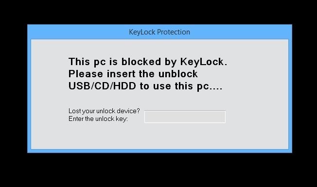 Dieser PC ist mit KeyLock gesperrt!