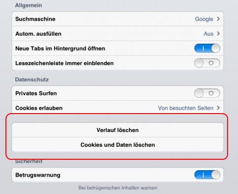 Ipad Cache Leeren Ipad Cache Leeren