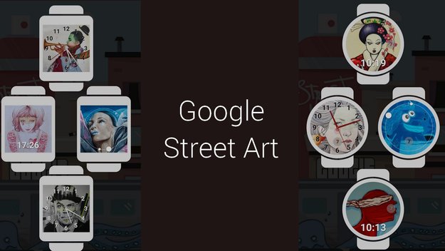 Android Wear: Google veröffentlicht Watchfaces im Streetart-Stil