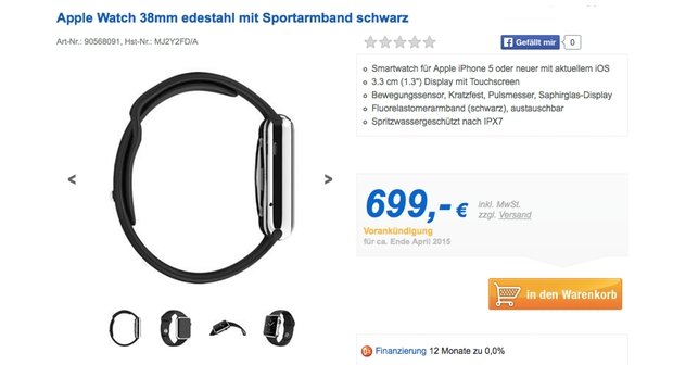 Trotz Exklusiv-Vertrieb: Deutsche Händler verkaufen Apple Watch