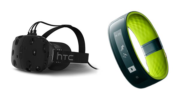 HTC: VR-Brille Vive und Wearable RE Grip vorgestellt