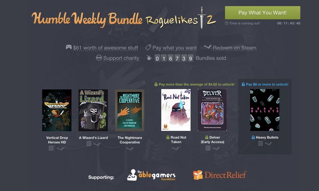 Humble Weekly Bundle: Ein weiteres Roguelike-Bundle wartet auf euch