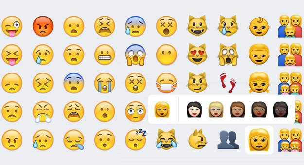 iOS 8.3: Weitere Anpassungen an Emojis mit mehreren Hautfarben