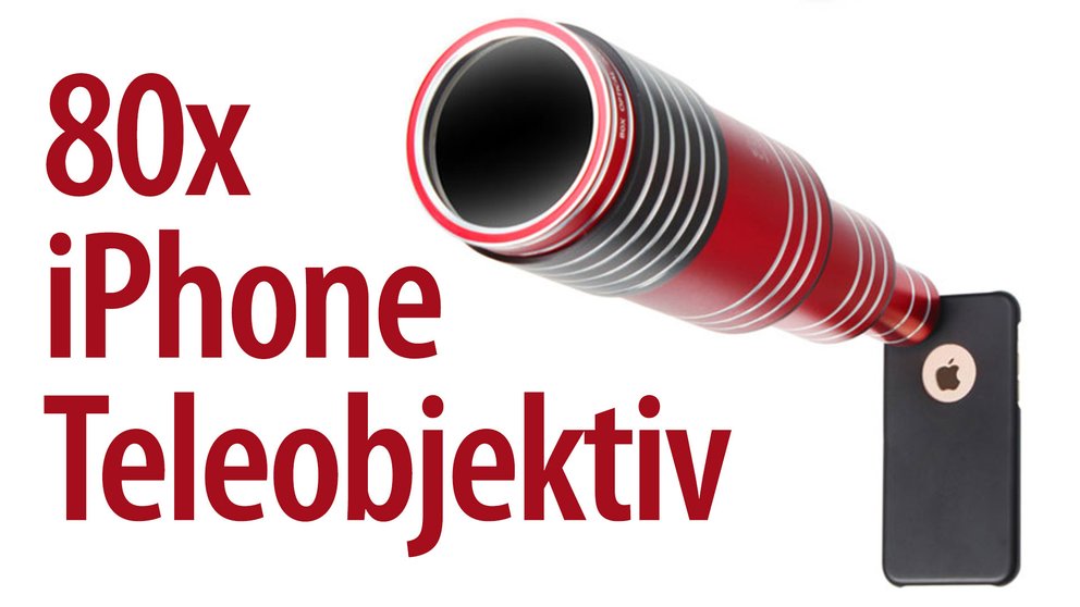 Wie wärs mit einem 80-fach Teleobjektiv fürs iPhone?