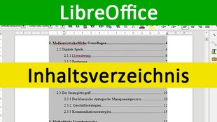 LibreOffice: Inhaltsverzeichnis einfügen – so geht's
