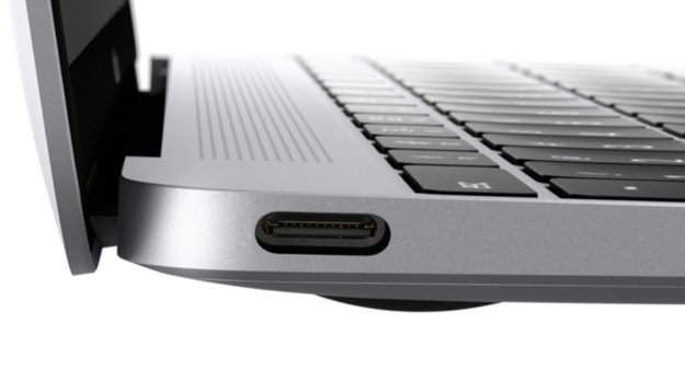 USB 3.1 Typ C in einem nagelneuen MacBook von Apple