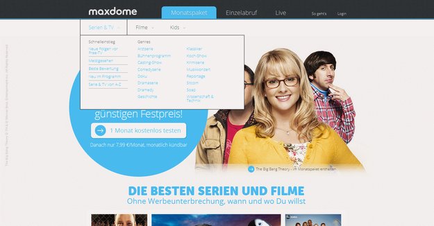 Maxdome: Angebot der Serien und Filme im Überblick