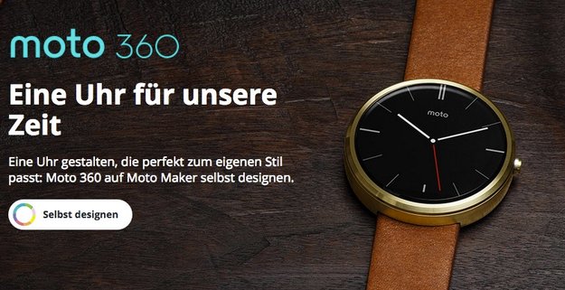 Moto 360: Smartwatch ab sofort per Moto Maker optisch konfigurierbar