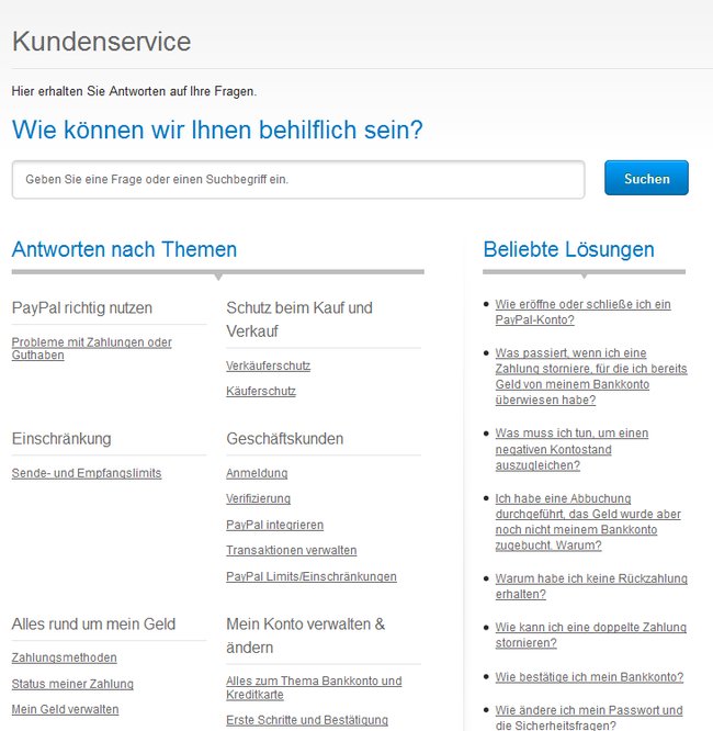 paypal-hilfecenter