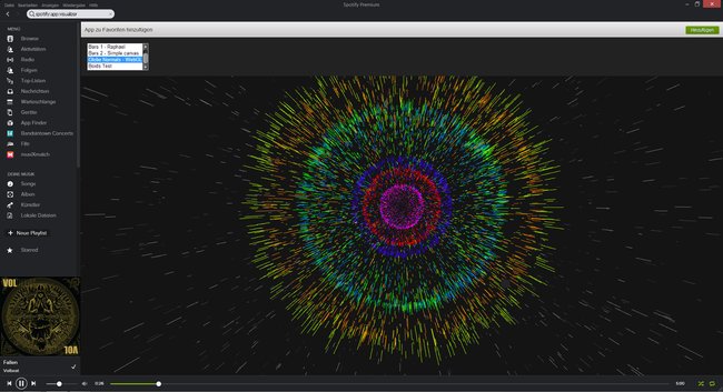 Fünf Visualizer-Optionen sind in Spotify versteckt.