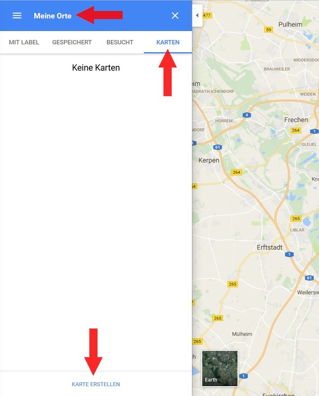 Google Maps Karte erstellen MyMaps