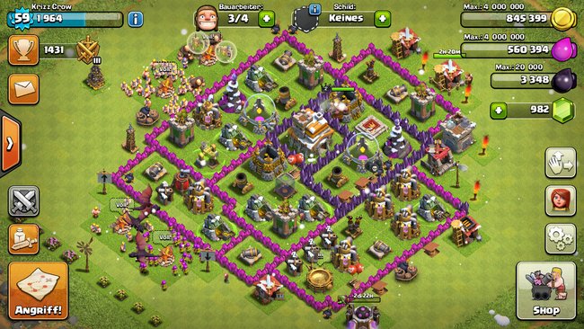 clash of clans aufstellung