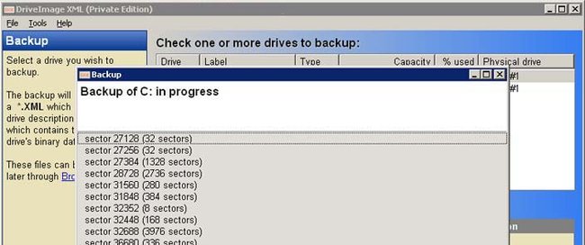 Die Freeware DriveImage XML kann ebenfalls Partitionen kopieren. Bildquelle: runtime.org