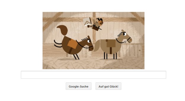 Pony Express: Witziges Spiel als Google Doodle heute zum 155. Jubiläum