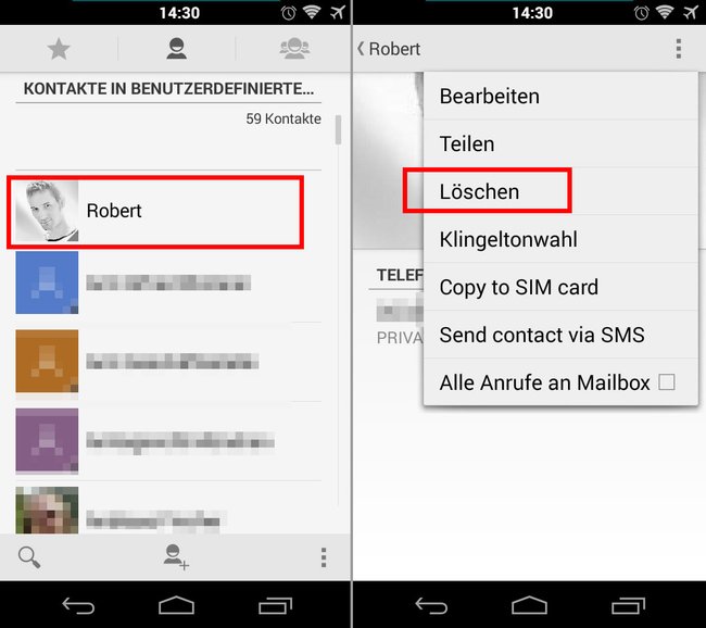 So löscht ihr Google-Kontakte per App auf dem Smartphone.