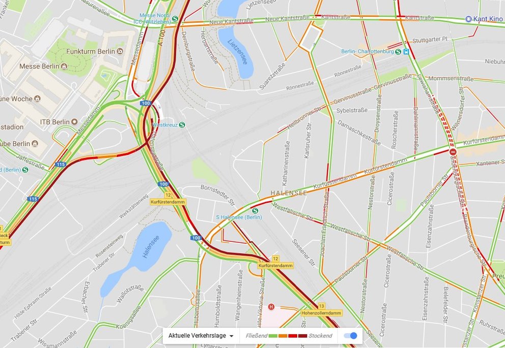 Google Maps Verkehr anzeigen lassen in Browser & App