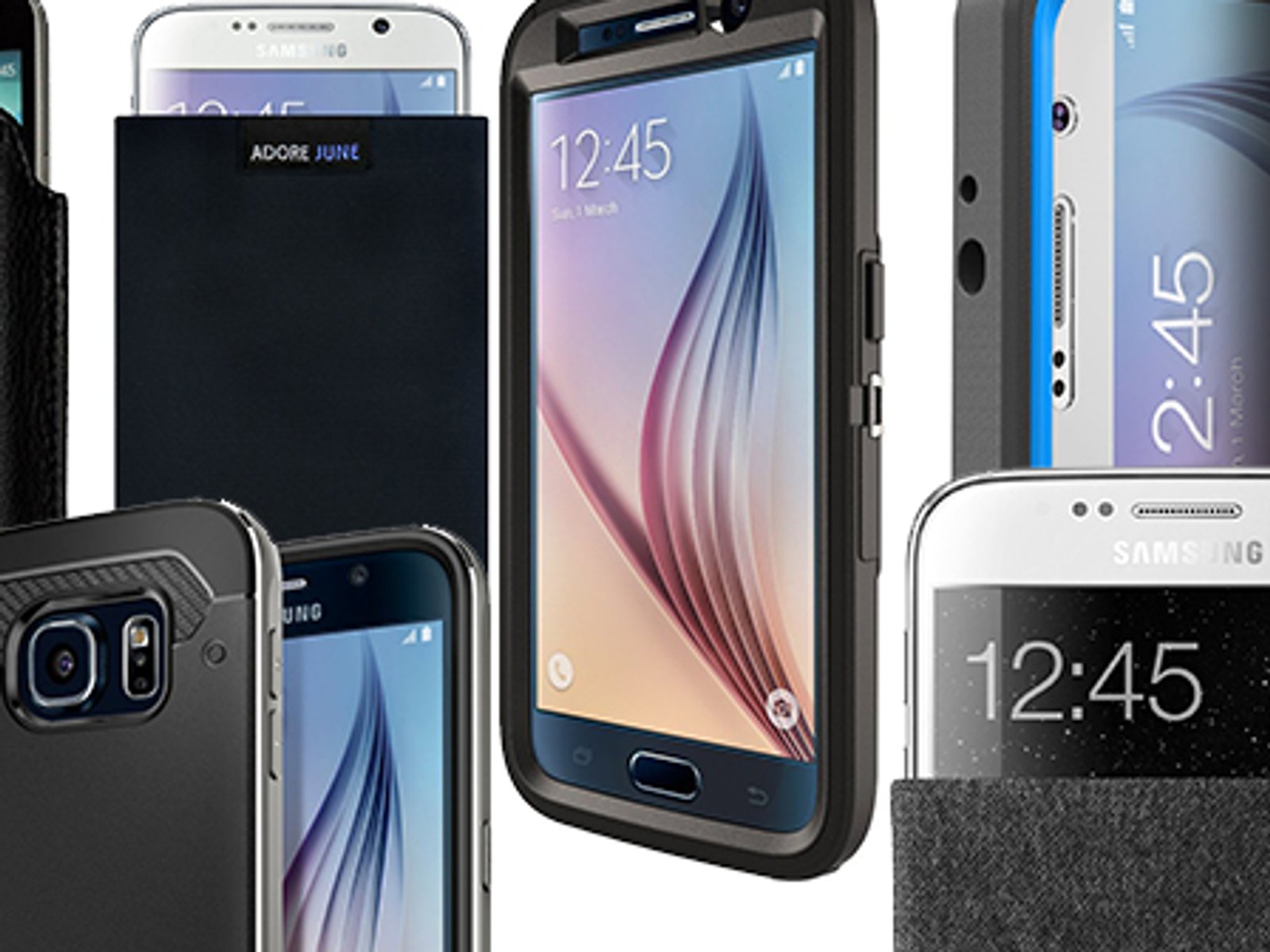 Schutzhülle mit Easy-Out für das Galaxy S6 Edge Burkley Lederhülle geeignet für Samsung Galaxy S6 Edge Handyhülle Handmade Schwarz 