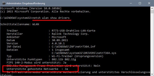 Mit dieser Netzwerkkarte können wir ein Windows-10-Hotspot einrichten.