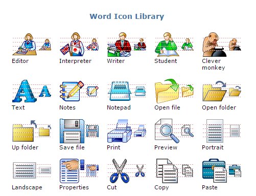 word icon library