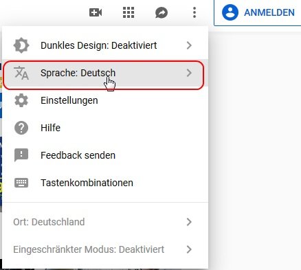 youtube-sprache-einstellung