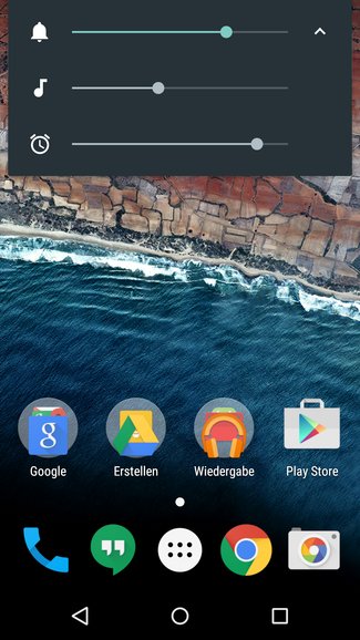 Android-M-Neuerungen-Lautstaerke-Homescreen-2