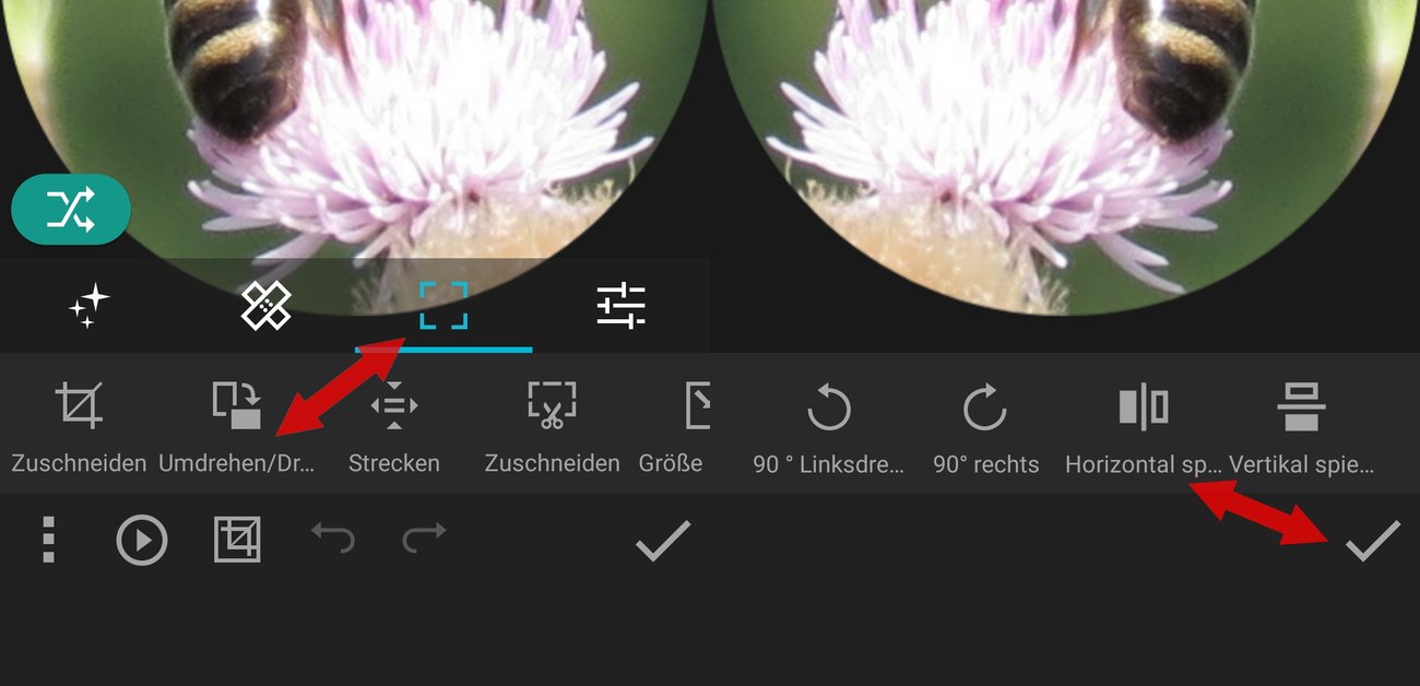 Bild spiegeln Am PC & Smartphone (Android) Fotos entspiegeln so gehts