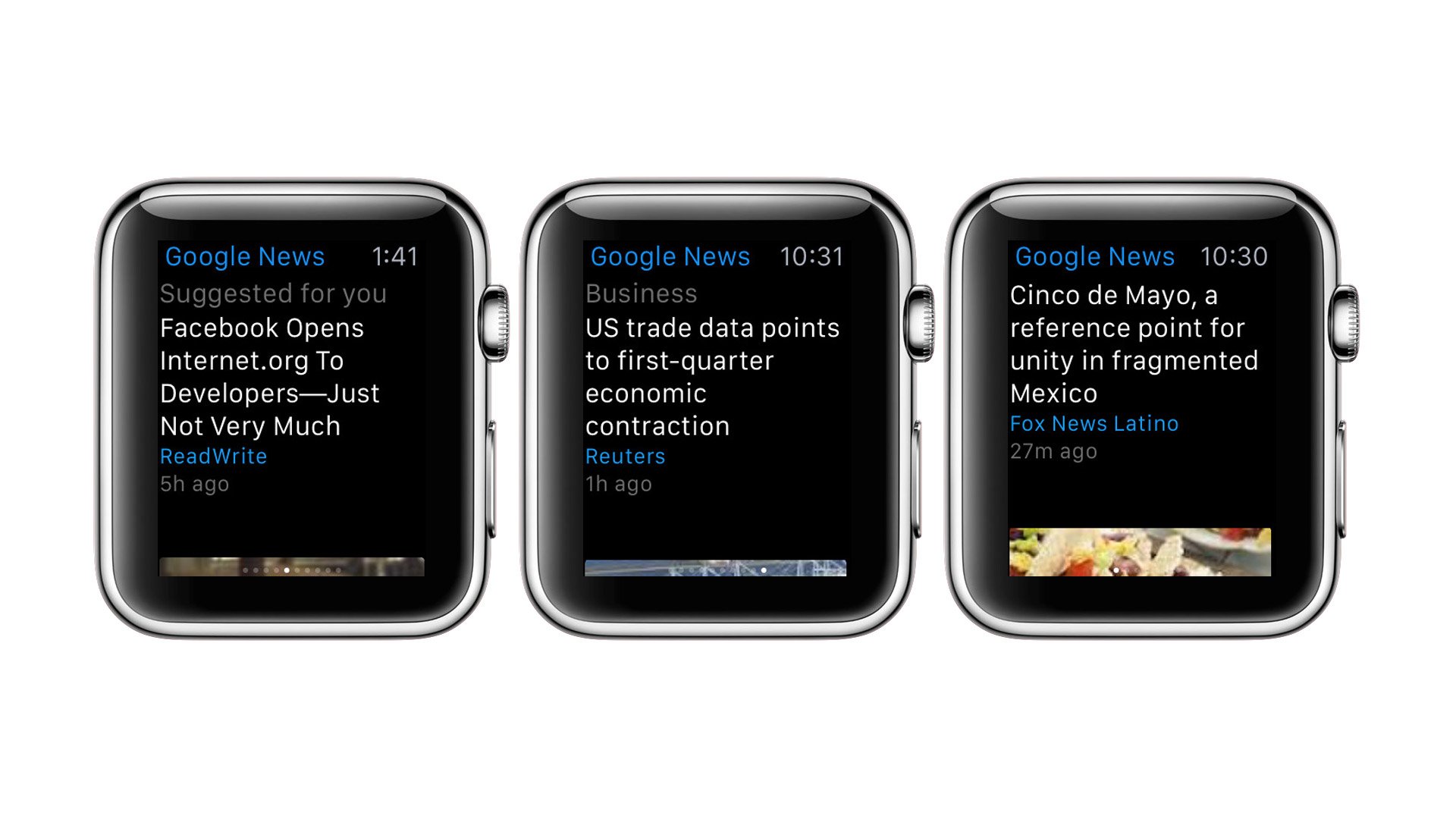 google news apple watch