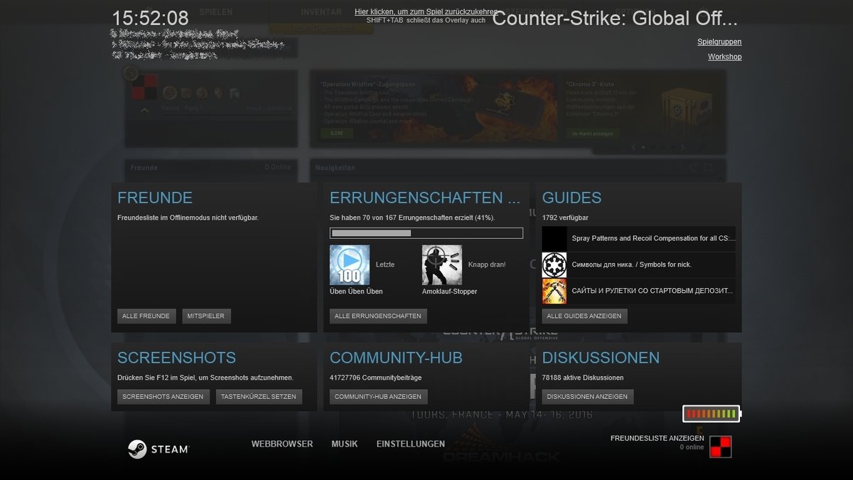 SteamOverlay Guides, VoiceChat & mehr Die Funktionen des Steam
