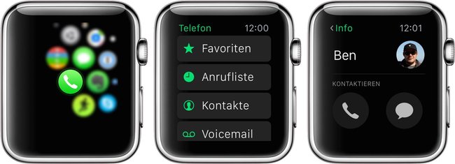 Apple Watch Telefon-App