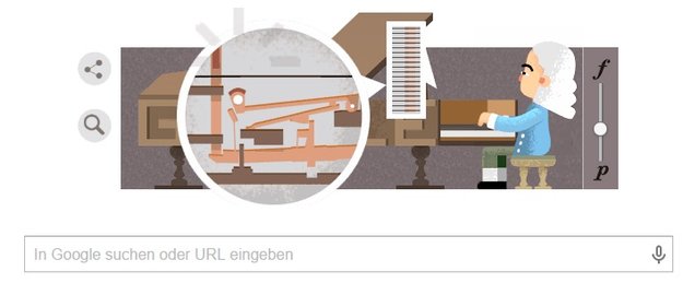 Erfinder des Pianos Bartolomeo Cristofori: Ein Google Doodle ehrt ihn zum Geburtstag