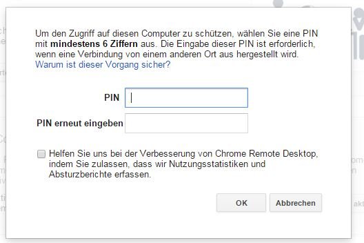 google-remot-desktop-pin