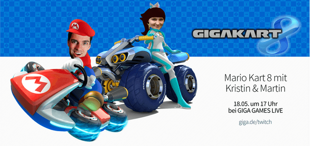 Mario Kart 8: Heute bei GIGA GAMES LIVE und ihr könnt mit fahren!