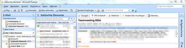 outlook termine wiederherstellen