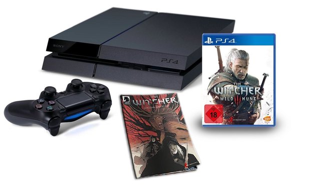 PlayStation 4: Bundle mit The Witcher 3 + Witcher Comic für 399 Euro