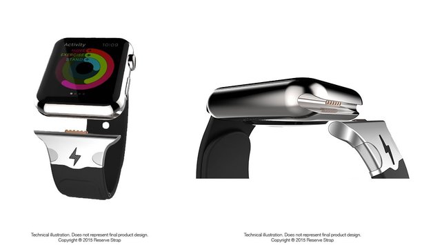 Apple Watch: Zusatzakku-Armband nutzt Diagnose-Anschluss