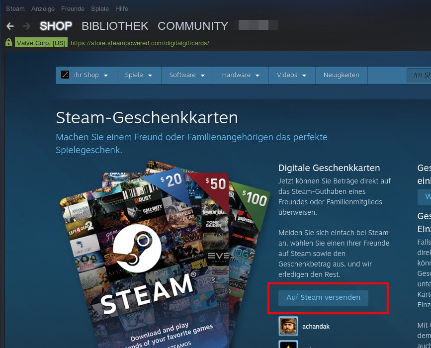 Steam Guthaben Und Spiele Verschenken So Geht S